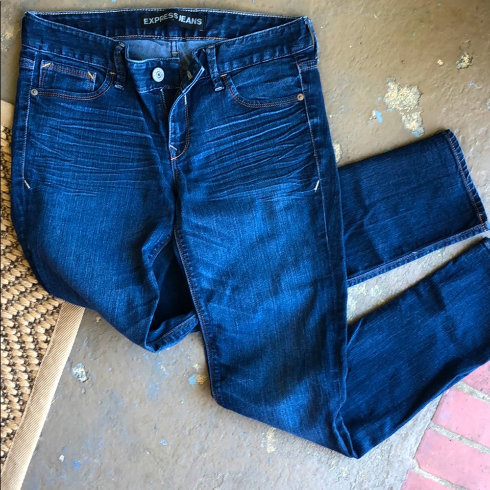Express cropped skinny jean sz 6